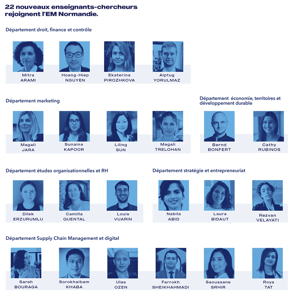 22 nouveaux enseignants-chercheurs