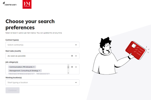 Job Teaser job search