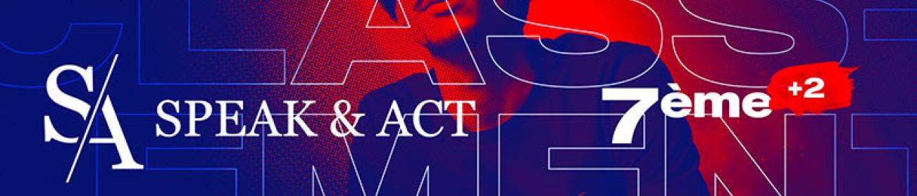Classement 2024 Speak&Act : + 2 places