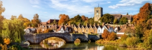 Landscape of a tiny english village