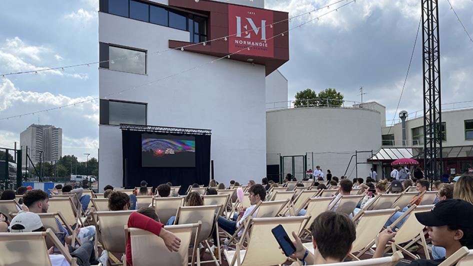 Cinéma en plein air sur le campus de Caen